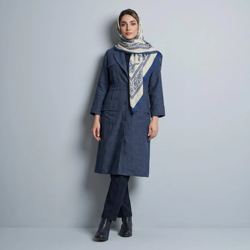 مانتو زنانه السانا مدل تاپیک کد 225205