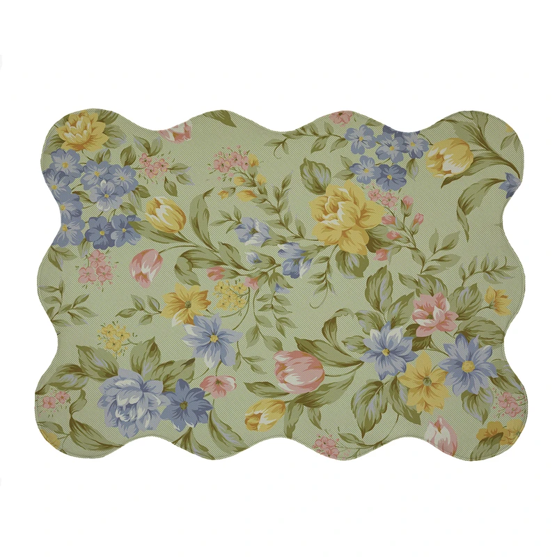 پادری مدل دالبر طرح گل کد 5875 سایز 80x110 سانتی متر 