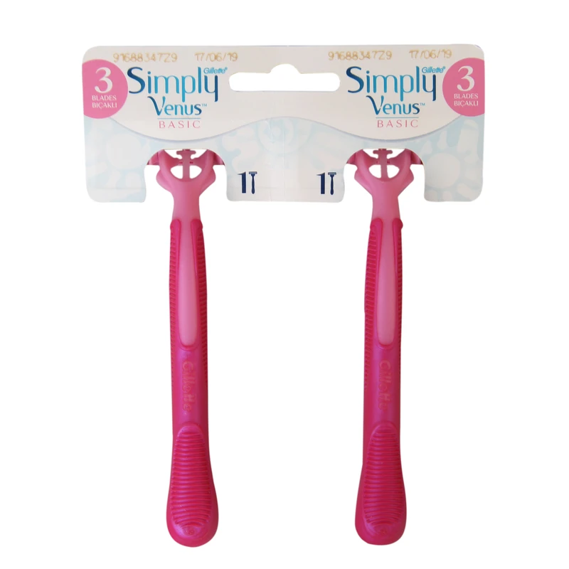 خود تراش ژیلت مدل simply venus بسته 2 عددی