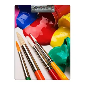 تخته شاسی طرح گواش و قلموها کد  6839036 سایز A4