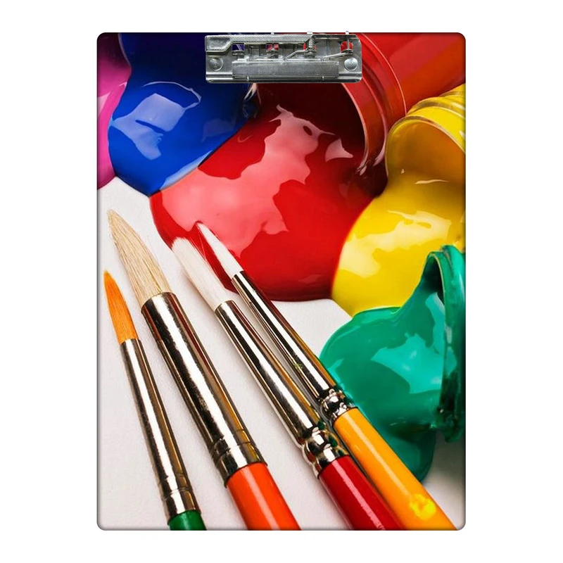 تخته شاسی طرح گواش و قلموها کد  6839036 سایز A4