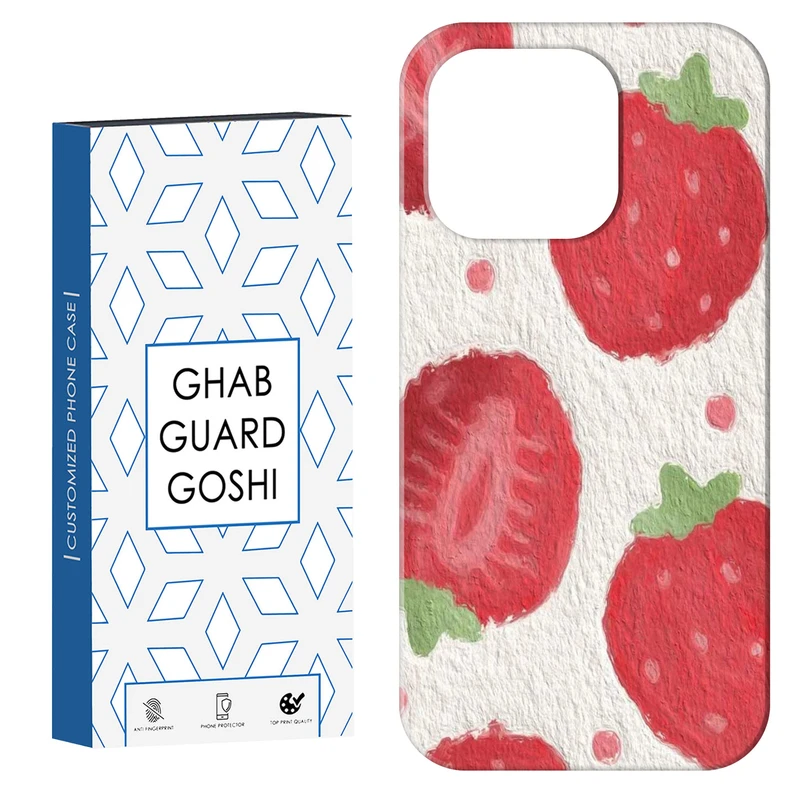 کاور قاب گارد گوشی طرح توت فرنگی کد Dimo-922 مناسب برای گوشی موبایل اپل  IPHONE 16 PRO MAX   