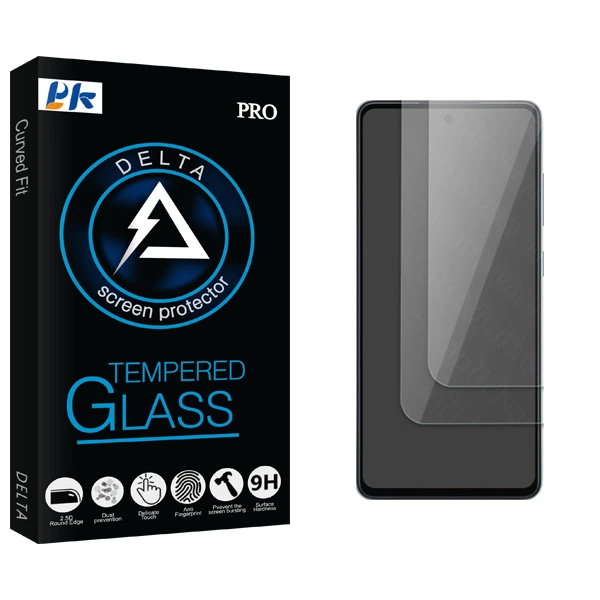 محافظ صفحه نمایش شیشه ای پی کی مدل Delta Glass مناسب برای گوشی موبایل سامسونگ Galaxy A52 بسته دو عددی