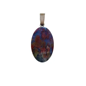 آویز گردنبند مدل عقیق کد L5