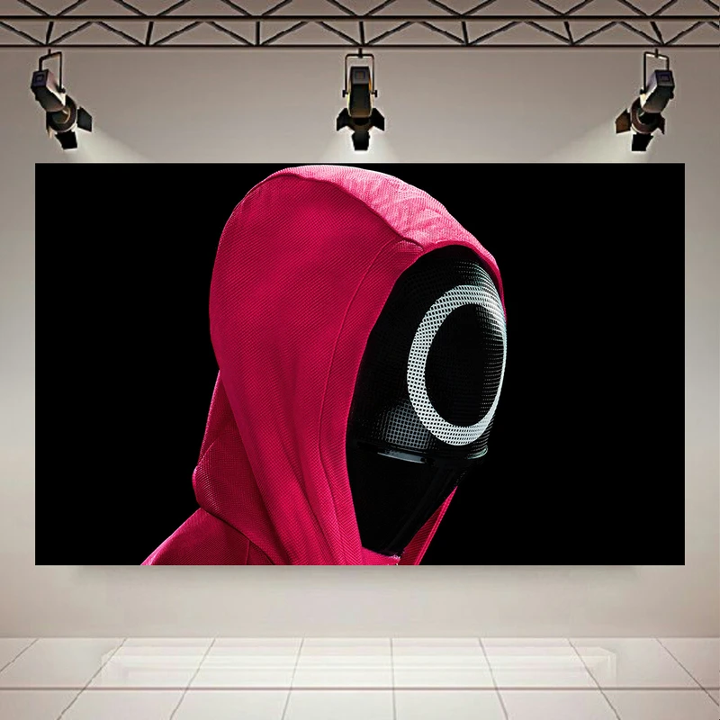 پوستر دیواری طرح اسکویید گیم مدل نگهبان دایره کد AR305050