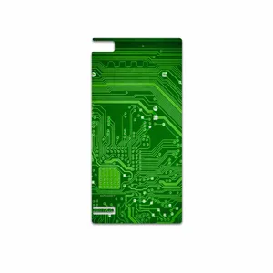 MAHOOT Green Printed Circuit Board Cover Sticker for BlackBerry Z3