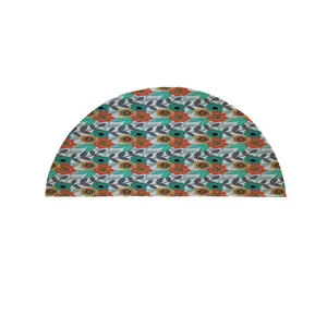 پادری مدل نیم دایره طرح گل کد 9407 سایز 90×45 سانتی متر