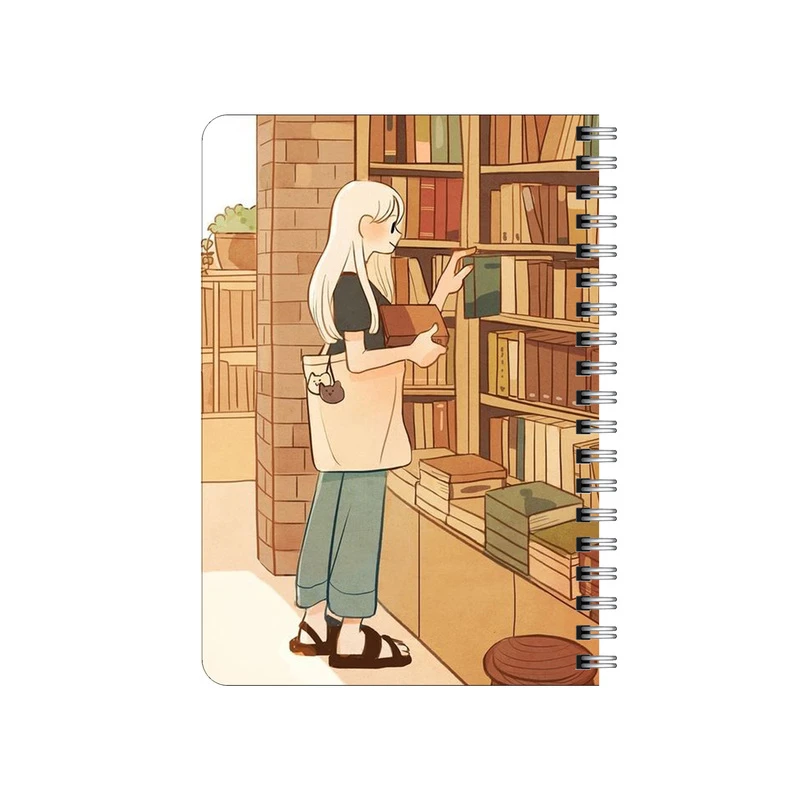 دفترچه یادداشت بامبیلیپ مدل چوبی طرح دختر در کتابخانه کد 4977090
