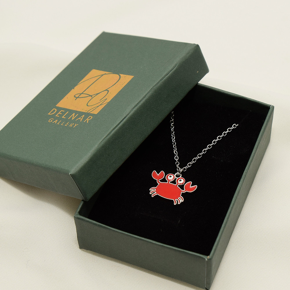 گردنبند دخترانه دلنار گالری مدل خرچنگ