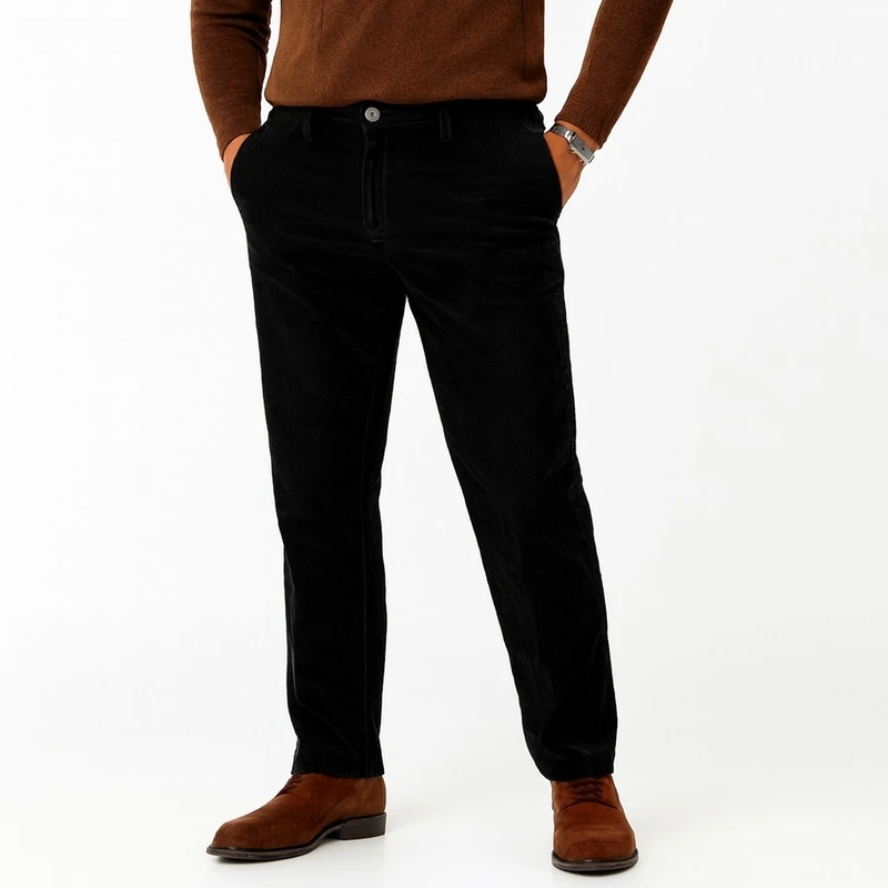 شلوار معمولی (regular fit) مردانه مدل کتان کبریتی کد sh168