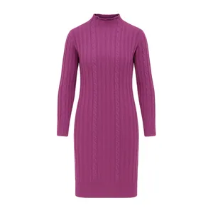 پیراهن بافتنی یقه گرد زنانه مدل ۰۲