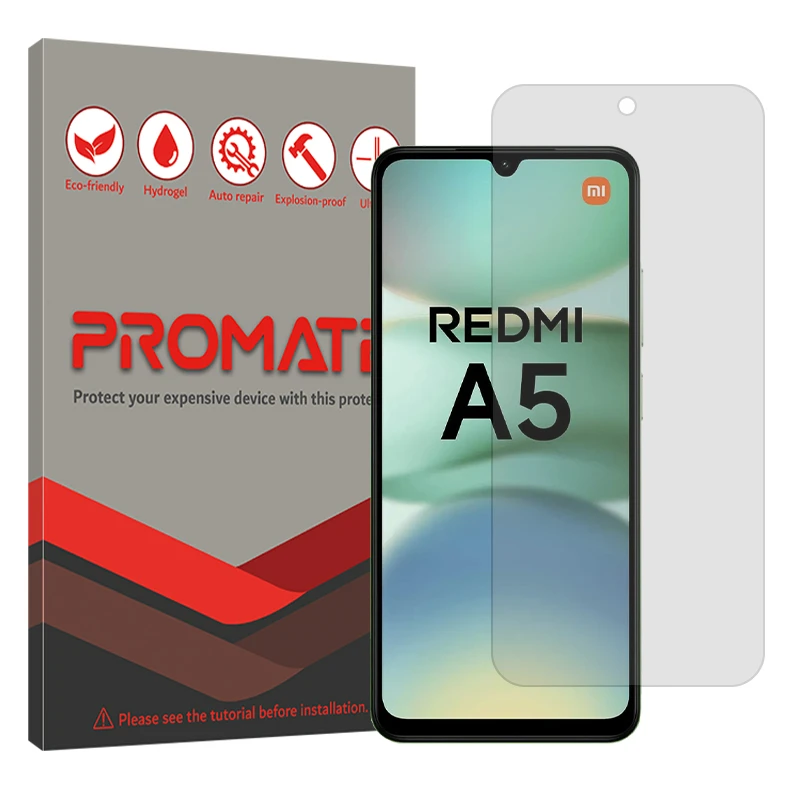 محافظ صفحه نمایش شفاف پرومیت مدل Resistant مناسب برای گوشی موبایل شیائومی Redmi A5 4G