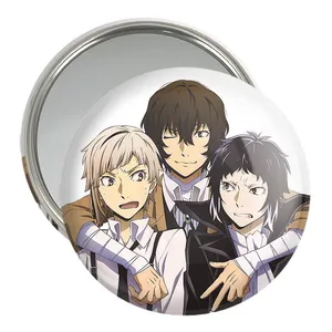 آینه جیبی خندالو مدل انیمه سگ های ولگرد بانگو  کد 10134