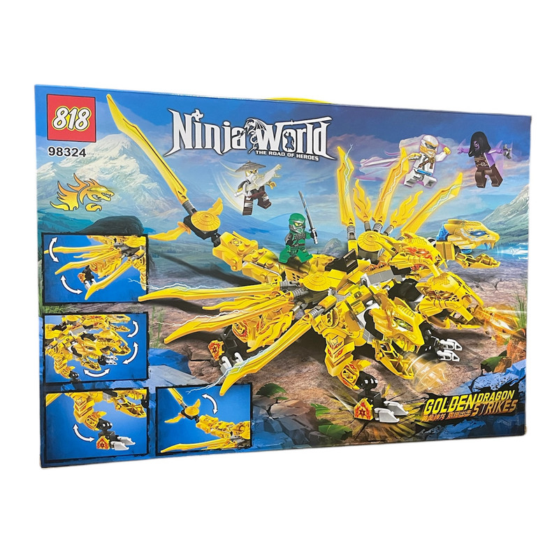 ساختنی 686 قطعه 818 مدل ninja world