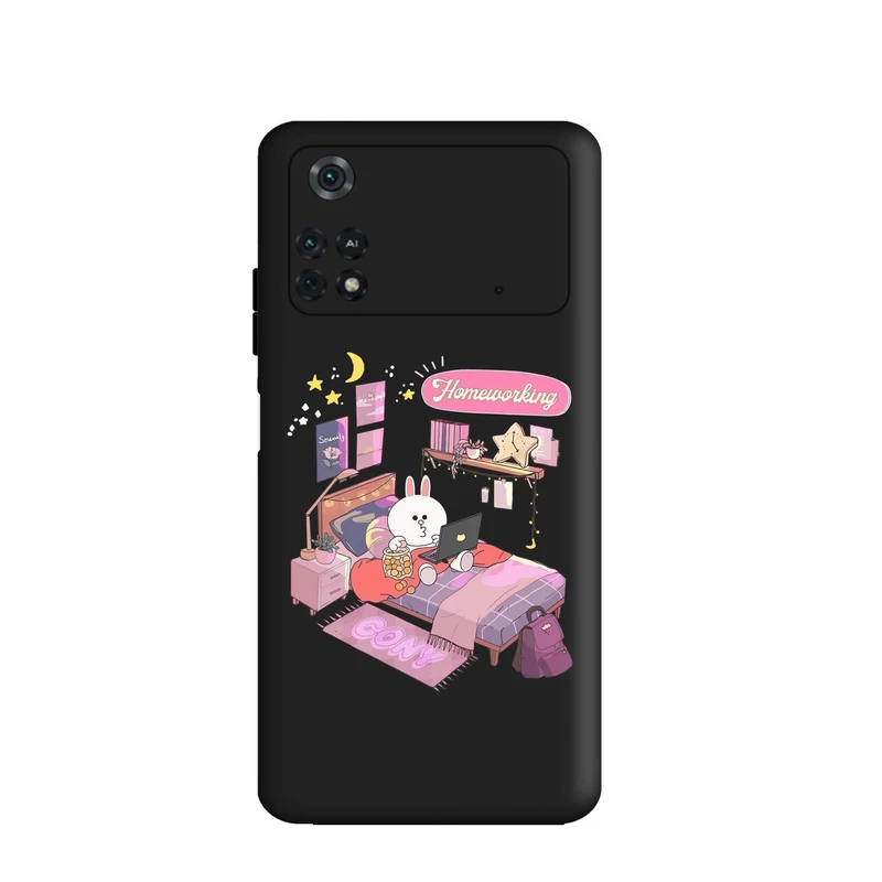 کاور قاب گارد طرح اتاق خرگوشی کد m8171 مناسب برای گوشی موبایل شیائومی Poco M4 Pro 4G