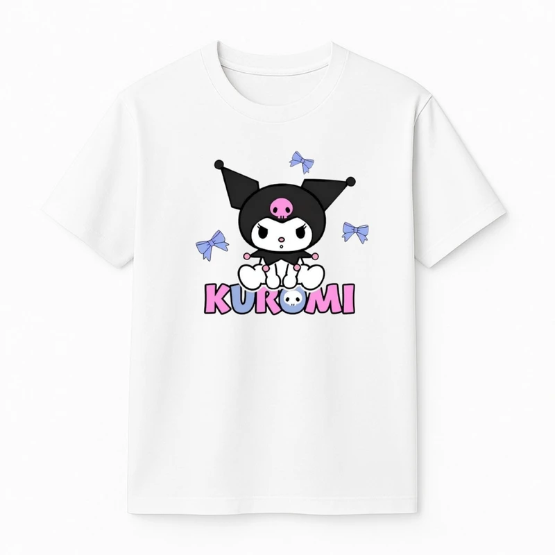 تی‌شرت آستین کوتاه دخترانه مدل کرومی کد v14 