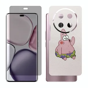 Glass Together model privacy screen protector suitable for Honor X9c mobile phone with back cover sticker