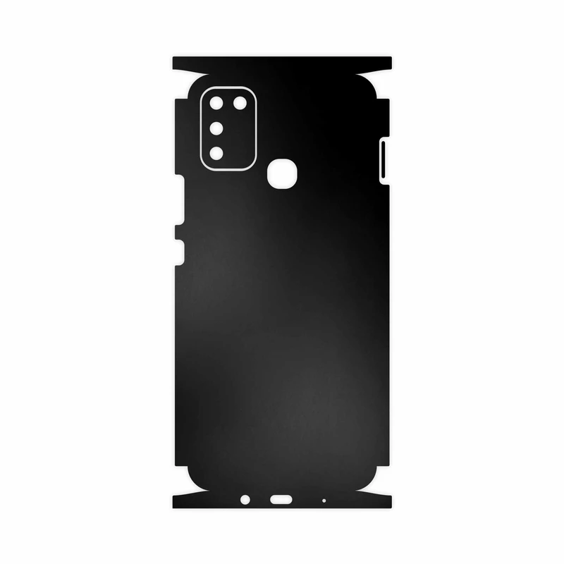 برچسب پوششی ماهوت مدل Matte-Black-FullSkin مناسب برای گوشی موبایل اینفینیکس Hot 10 Play