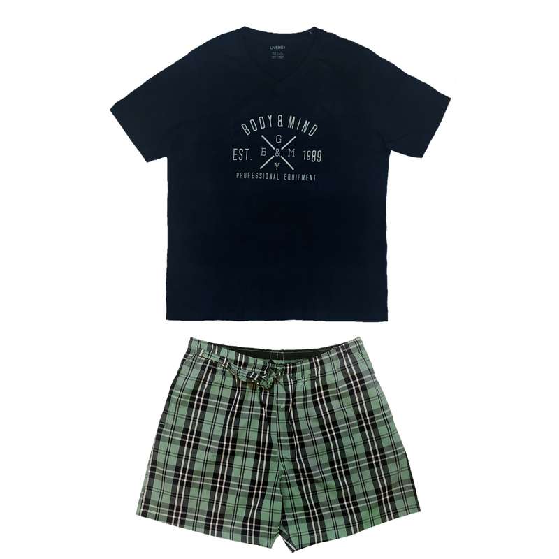 ست تی شرت و شلوارک مردانه لیورجی کد S112