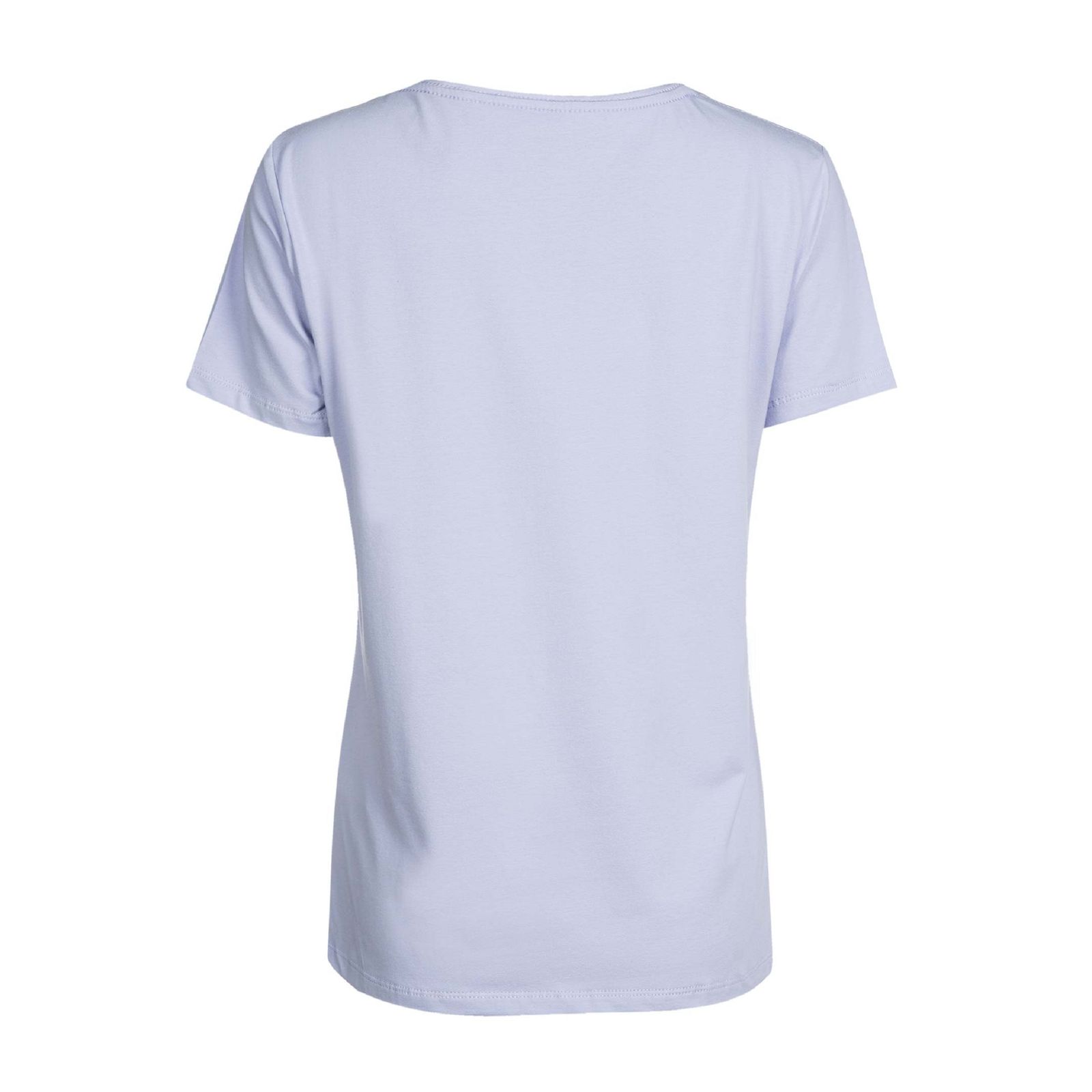 تی شرت آستین کوتاه زنانه جوتی جینز مدل یقه گرد کد 1551255 رنگ یاسی -  - 2