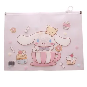 پوشه زیپ‌دار مدل سینامورول سایز A4