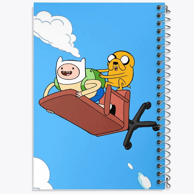 دفتر مشق 100 برگ خندالو طرح جیک و فین وقت ماجراجویی Adventure Time کد 20832