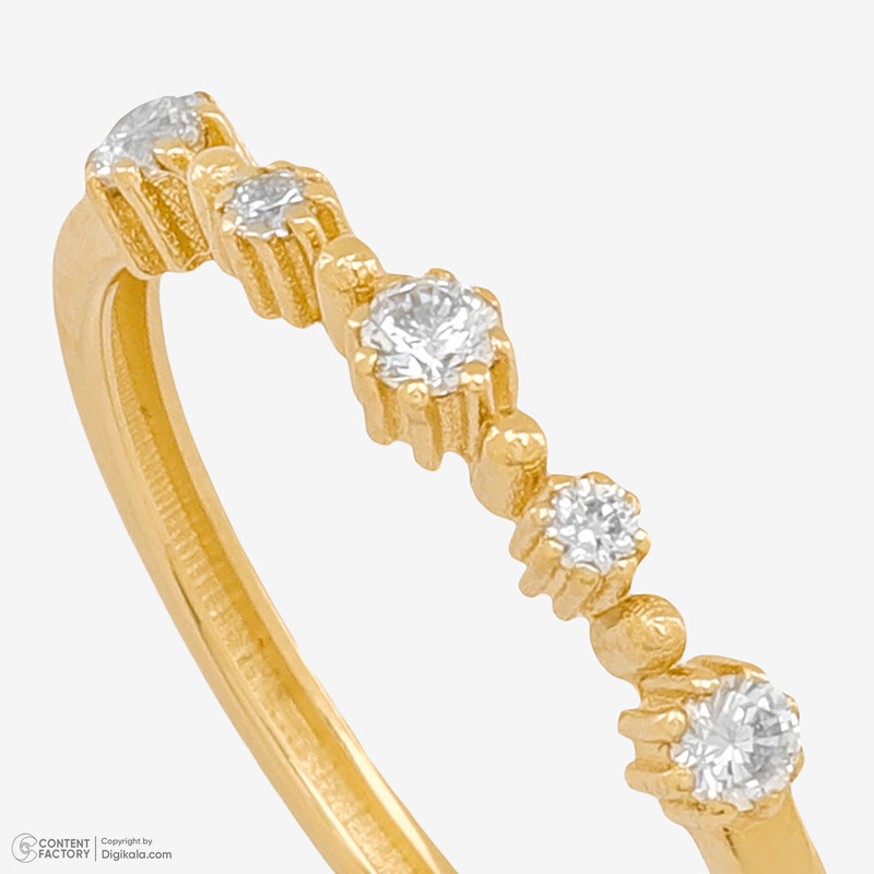 انگشتر طلا 18 عیار زنانه گلدم مدل R352031  - 5