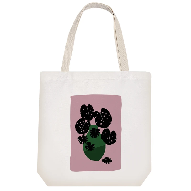 ساک خرید خندالو مدل گلدان سبز کد 8045