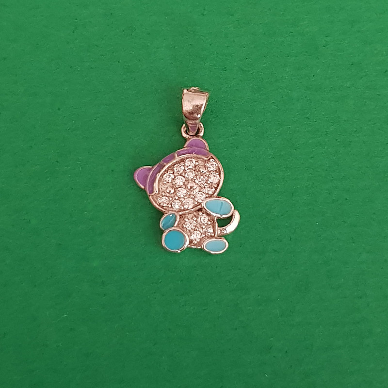 آویز گردنبند دخترانه مدل گربه آویز گردنبند دخترانه مدل گربه