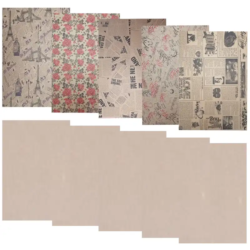 کاغذ کادو مدل Newspaper مجموعه 10 عددی