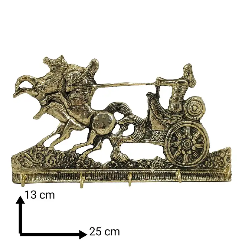 جاکلیدی برنجی مدل سرباز ارابه سوار