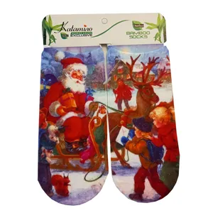 جوراب کاتامینا مدل بابانوئل و بچه ها کد San-Child-215