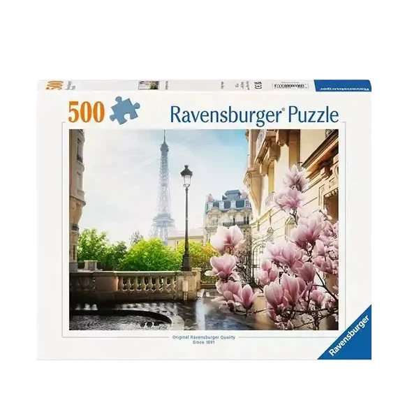 پازل 500 تکه راونزبرگر مدل Springtime in Paris کد 12000366 مناسب برای 12 سال به بالا