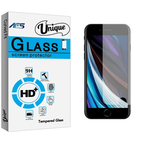 محافظ صفحه نمایش ای اف اس مدل Unique Glass مناسب برای گوشی موبایل اپل iphone SE 2020