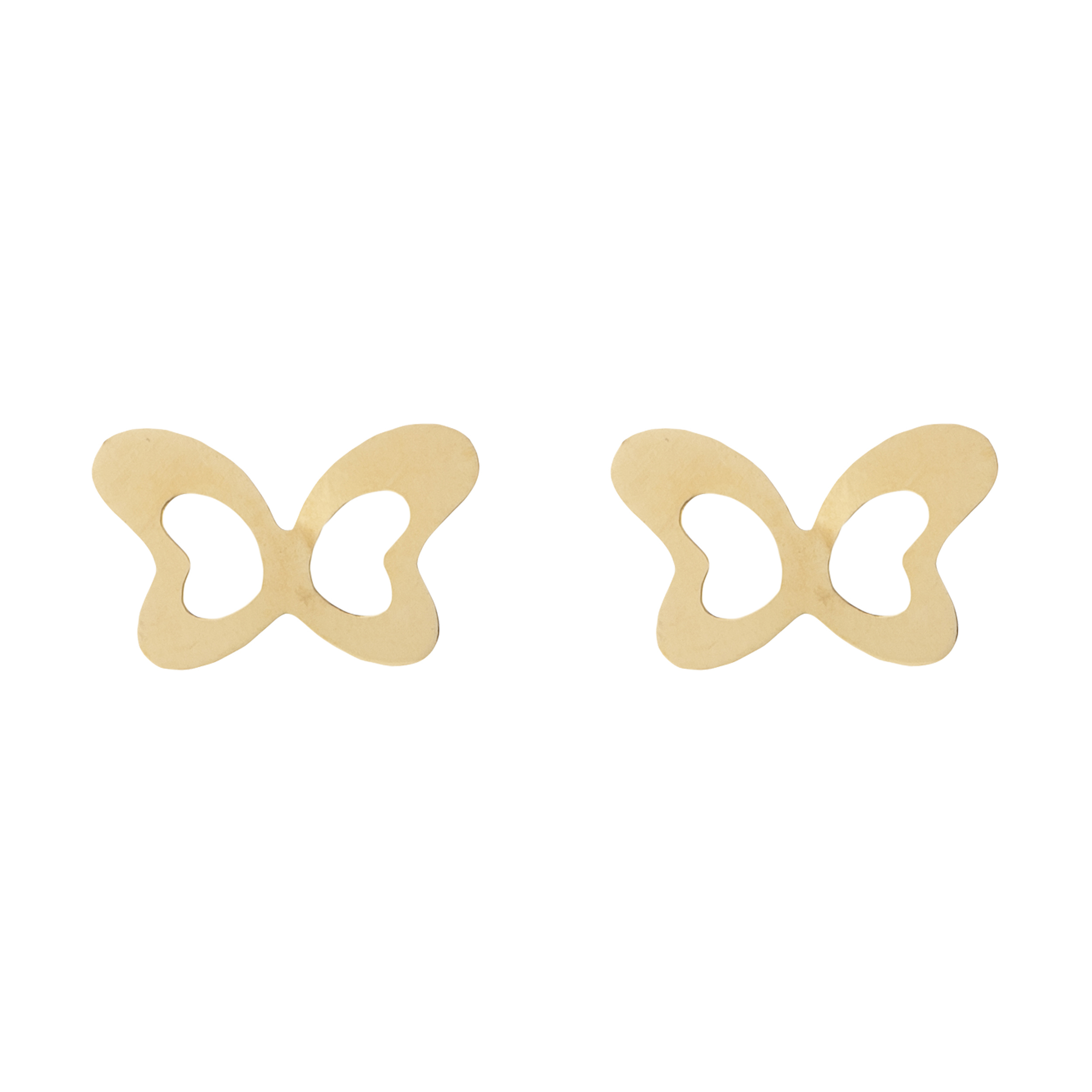 گوشواره طلا 18 عیار زنانه باراد زر مدل پروانه کد br310