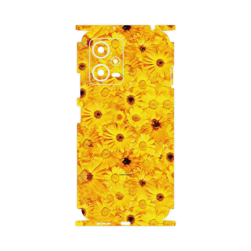 برچسب پوششی ماهوت مدل Yellow_Flower-FullSkin مناسب برای گوشی موبایل شیائومی Redmi Note 12 5G