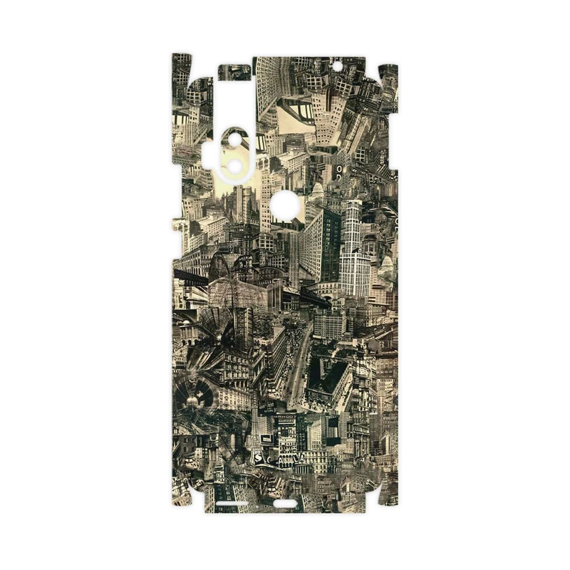 برچسب پوششی ماهوت مدل Collage of Skyscraper-FullSkin مناسب برای گوشی موبایل موتورولا One Hyper