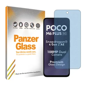 Panzer Glass Resistant model Matte anti-blue ray screen protector suitable for Xiaomi Poco M6 Plus 5GPoco M6 Plus 5G mobile phone