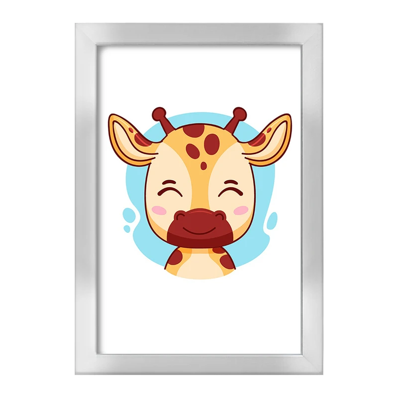 تابلو خندالو طرح زرافه حیوانات بامزه کد 37148
