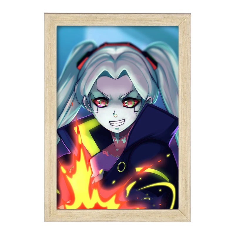 تابلو خندالو مدل ربکا انیمه سایبرپانک کد 23979