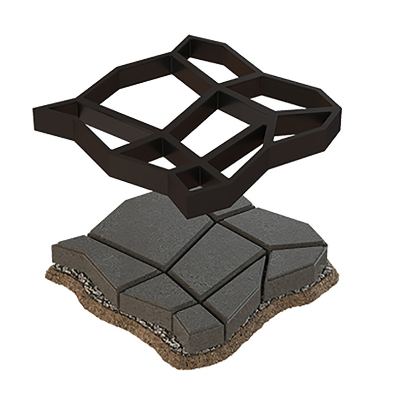 قالب سنگفرش بتن پلاست کد HEXA X4040