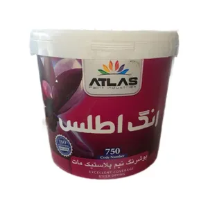 پوشرنگ نیمه پلاستیک مات اطلس کد 750 وزن 12 کیلوگرم