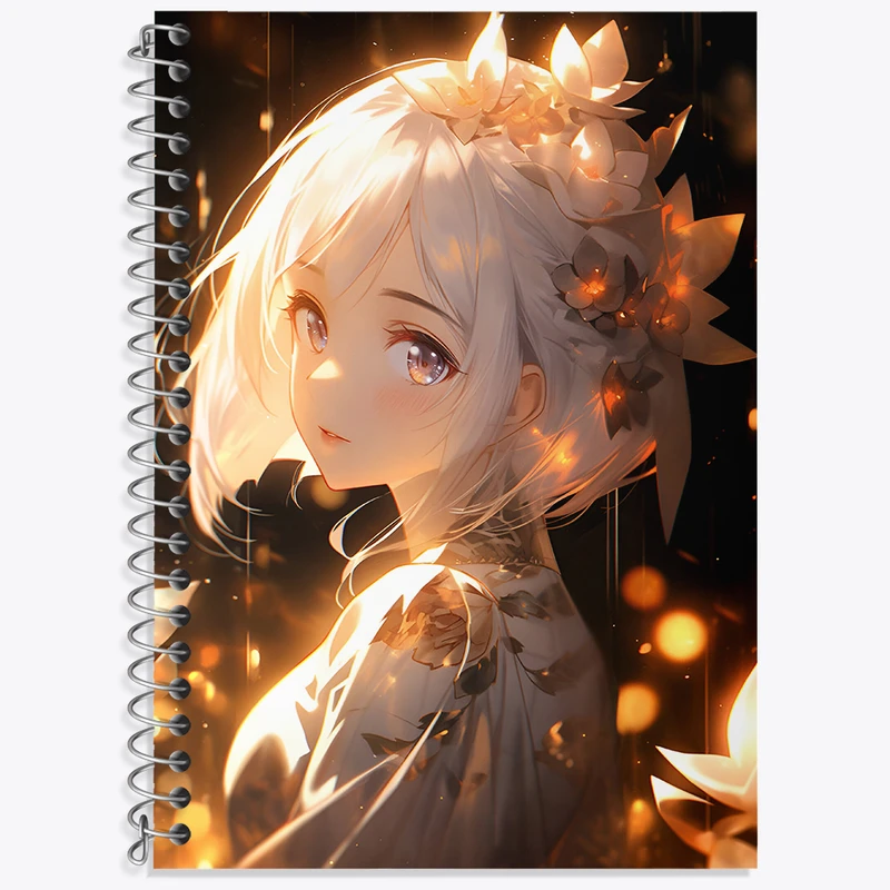 دفتر زبان 50 برگ خندالو مدل دو خط طرح دخترانه کد N5995