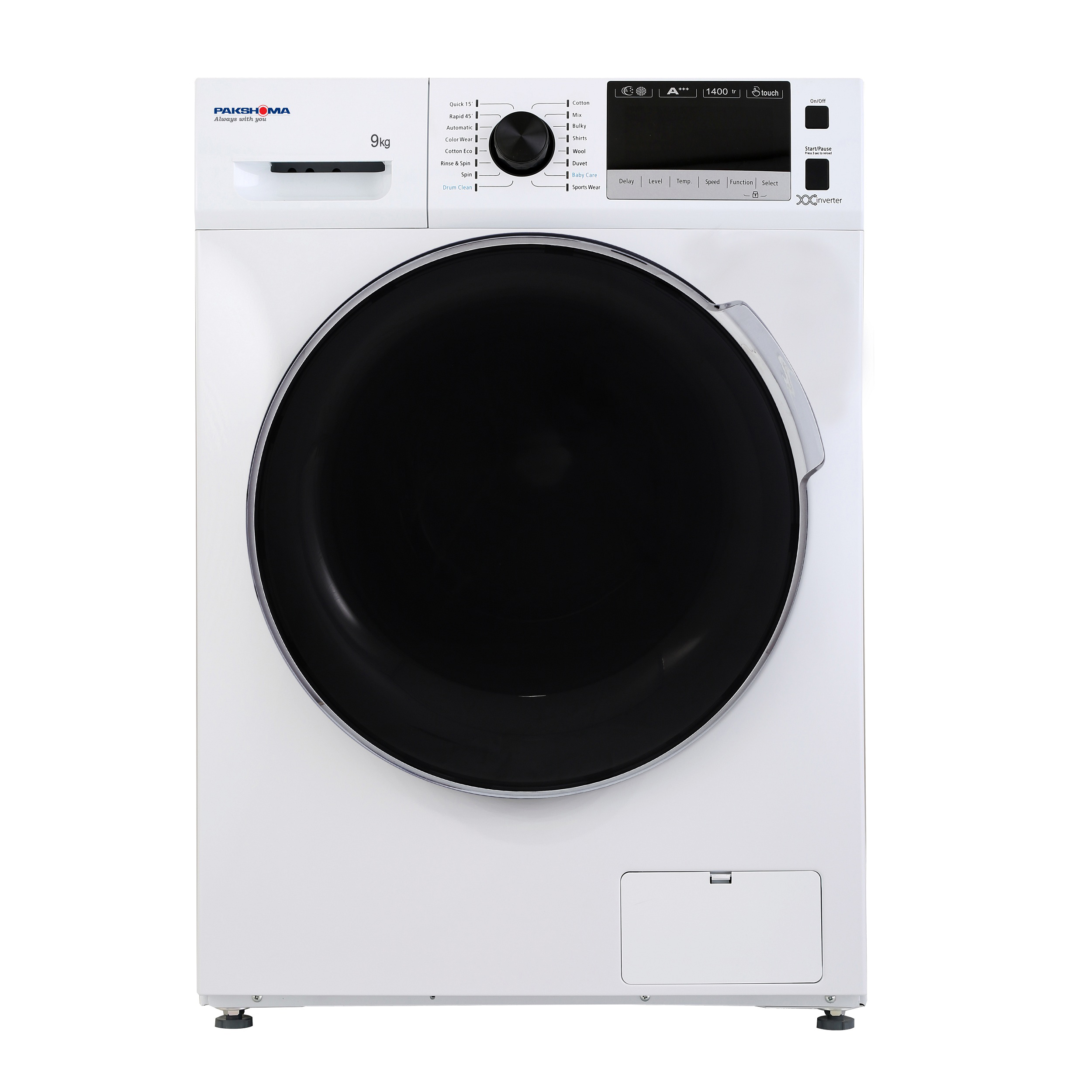 ماشین لباسشویی پاکشوما مدل TFI 94402 ظرفیت 9 کیلوگرم