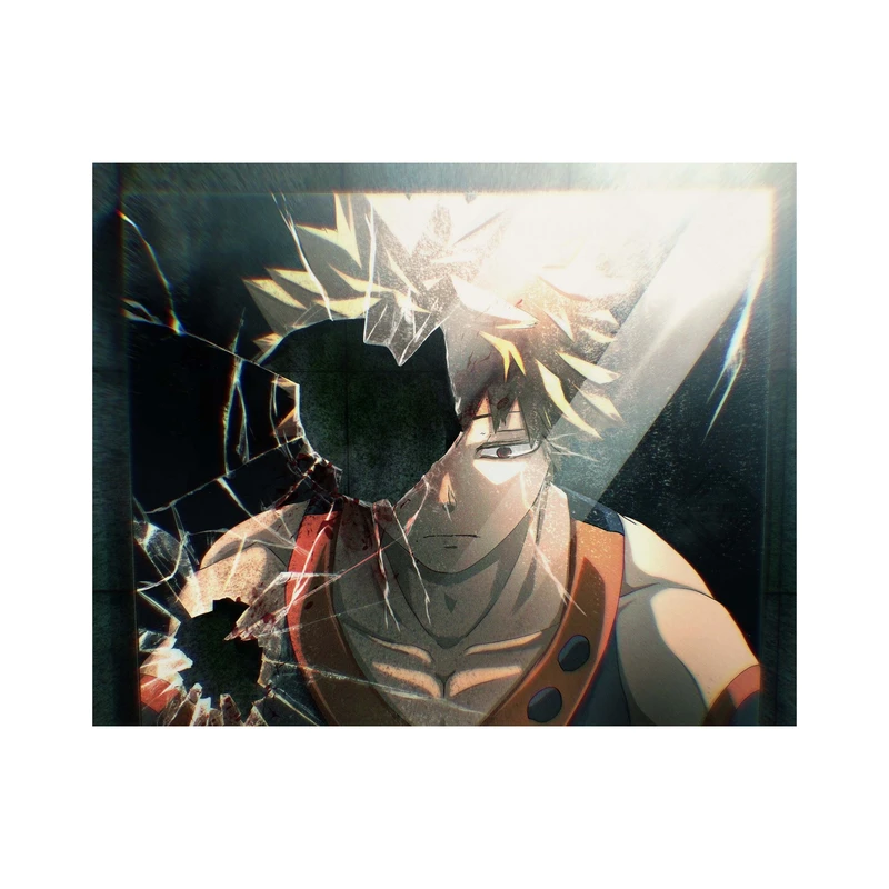 استیکر لپ تاپ و موبایل مدل انیمه طرح مدرسه قهرمانانه من کاتسوکی باکوگو My Hero Academia Katsuki Bakugo کد 3636