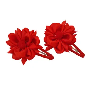 گیره مو دخترانه مدل نیلوفر بسته 2 عددی