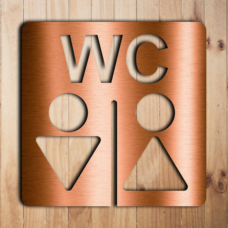 تابلو نشانگر آژنگ طرح سرویس بهداشتی مردانه و زنانه کد I-CL-W062 تابلو نشانگر آژنگ طرح سرویس بهداشتی مردانه و زنانه کد I-CL-W062