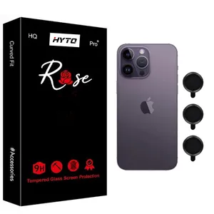 محافظ لنز دوربین هیتو مدل Rose Ringi Fort مناسب برای گوشی موبایل اپل iphone 14 / 15 / 16 pro / pro max
