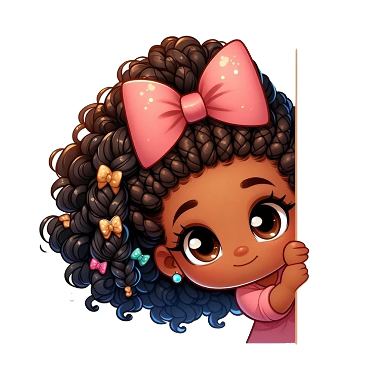 استیکر پارچه و لباس پاد آفرین مدل کارتونی کیوت فانتزی دخترانه کد S3986