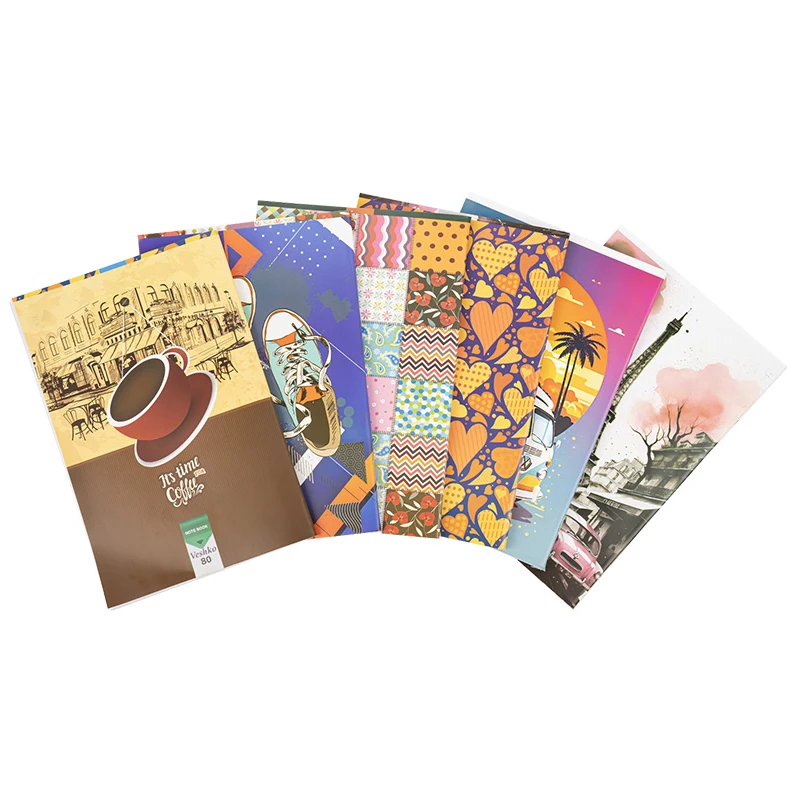 دفتر مشق 80 برگ مدل قهرمان مجموعه 6 عددی